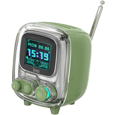 Divoom Tiivoo-2 Enceinte Bluetooth rétro avec Haut-Parleur sans Fil Mignon, Petit, Tendance, Multifonction, Pixel Art, Horloge, Chargement d'album, Bruit Blanc, Cadeau, Compatible avec (vert) Divoom Tiivoo-2 Enceinte Bluetooth rétro avec Haut-Parleur sans Fil Mignon, Petit, Tendance, Multifonction, Pixel Art, Horloge, Chargement d'album, Bruit Blanc, Cadeau, Compatible avec (vert)