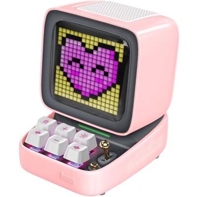 Divoom Ditoo Enceintes Bluetooth sans fil avec écran Pixel Art DIY et alarmes, haut-parleur Bluetooth rétro portable créatif avec lumières RVB cool clavier pour ordinateur de bureau, décoration de Divoom Ditoo Enceintes Bluetooth sans fil avec écran Pixel Art DIY et alarmes, haut-parleur Bluetooth rétro portable créatif avec lumières RVB cool clavier pour ordinateur de bureau, décoration de