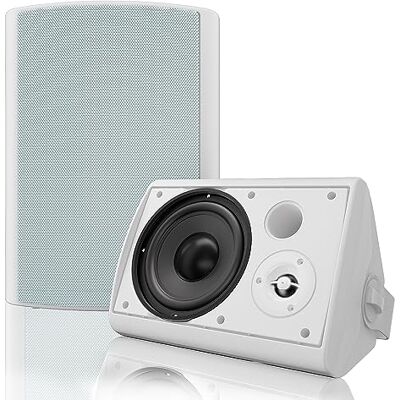 Herdio 6,5 Pouces Bluetooth Haut-parleur d'extérieur 400W étanche pour jardin, terrasse, restaurant (blanc) Herdio 6,5 Pouces Bluetooth Haut-parleur d'extérieur 400W étanche pour jardin, terrasse, restaurant (blanc)
