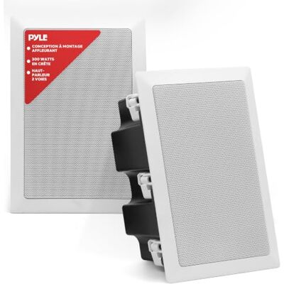 Pyle Home PDIW57 Système d'enceintes encastrables bidirectionnelles avec tweeter directionnel 12,7 cm (paire) Pyle Home PDIW57 Système d'enceintes encastrables bidirectionnelles avec tweeter directionnel 12,7 cm (paire)