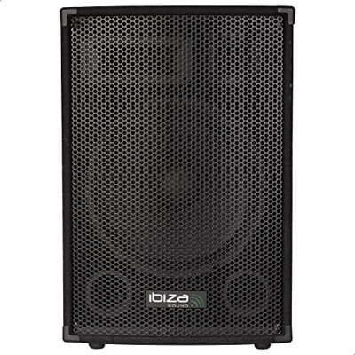 Ibiza DISCO15B Enceinte passive trapézoïdale à 3 voies avec boomer de 15”/38cm 700W Noir Ibiza DISCO15B Enceinte passive trapézoïdale à 3 voies avec boomer de 15”/38cm 700W Noir