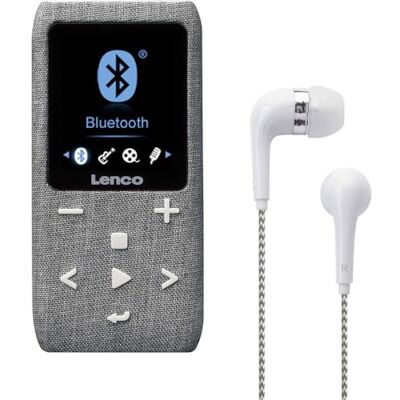 Lenco Xemio-861 Lecteur MP3 Bluetooth, carte micro SD 8 Go, Bluetooth, radio FM, fonction mémo vocal, écran TFT 1,8", fonction e-book, mémoire jusqu'à 64 Go, gris Lenco Xemio-861 Lecteur MP3 Bluetooth, carte micro SD 8 Go, Bluetooth, radio FM, fonction mémo vocal, écran TFT 1,8", fonction e-book, mémoire jusqu'à 64 Go, gris
