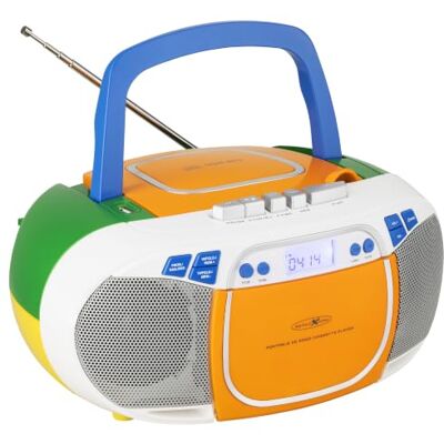Reflexion RCR2880 Boombox avec lecteur CD, plateau cassette, radio FM, USB et MP3 Reflexion RCR2880 Boombox avec lecteur CD, plateau cassette, radio FM, USB et MP3