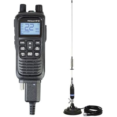 PNI Kit station radio CB portable Escort HP 82, multistandard, 4 W, 12 V, AM-FM et antenne CB S75, 75 cm, avec aimant inclus PNI Kit station radio CB portable Escort HP 82, multistandard, 4 W, 12 V, AM-FM et antenne CB S75, 75 cm, avec aimant inclus