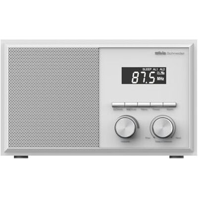 Silva Mono 1976 BT Radio Bluetooth rétro avec FM, affichage LED, horloge et date, double alarme, 20 stations mémorisables, minuterie de répétition et de sommeil, puissance musicale 50 W Silva Mono 1976 BT Radio Bluetooth rétro avec FM, affichage LED, horloge et date, double alarme, 20 stations mémorisables, minuterie de répétition et de sommeil, puissance musicale 50 W