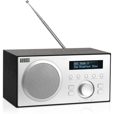 August MB420 Radio FM DAB+ Bluetooth Bois Secteur Radio numérique Terrestre DAB Plus MP3 Lecteur clé USB, Digital et Analogique HiFi Filaire Réveil Prise écouteur 3.5mm Ecran Noir August MB420 Radio FM DAB+ Bluetooth Bois Secteur Radio numérique Terrestre DAB Plus MP3 Lecteur clé USB, Digital et Analogique HiFi Filaire Réveil Prise écouteur 3.5mm Ecran Noir