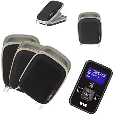 Navitech Noir Résistant à l'eau dure Housse de protection en pour les baladeurs FM Radio / Audio numérique tel que Sangean DT-180 Navitech Noir Résistant à l'eau dure Housse de protection en pour les baladeurs FM Radio / Audio numérique tel que Sangean DT-180