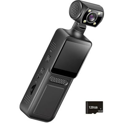 Kelisdi Caméra de poche portable 4K rotative à 180 degrés Petit caméscope de sport de plein air Wifi portable à clip arrière Kelisdi Caméra de poche portable 4K rotative à 180 degrés Petit caméscope de sport de plein air Wifi portable à clip arrière