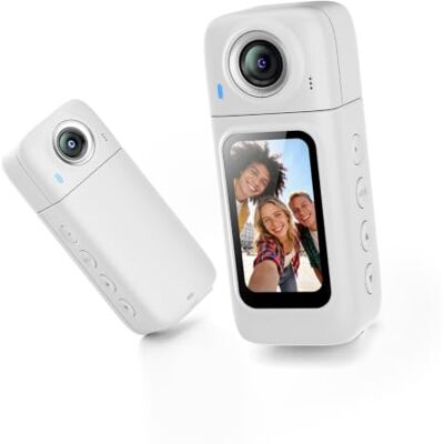 Mekalero Caméra de pouce portable WiFi pour le sport Caméscope portable rotatif pour voyage, aventure en plein air, caméra quotidienne Mekalero Caméra de pouce portable WiFi pour le sport Caméscope portable rotatif pour voyage, aventure en plein air, caméra quotidienne