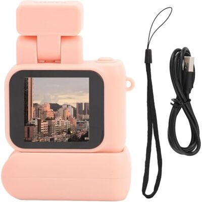 Generic Mini caméra avec écran HD 1080p rétro ultra compact avec flash et station d'accueil de batterie, petit caméscope étudiant Generic Mini caméra avec écran HD 1080p rétro ultra compact avec flash et station d'accueil de batterie, petit caméscope étudiant