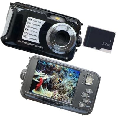 Uqezagpa Caméscope extérieur étanche 30 MP 720p 30 m de profondeur Uqezagpa Caméscope extérieur étanche 30 MP 720p 30 m de profondeur