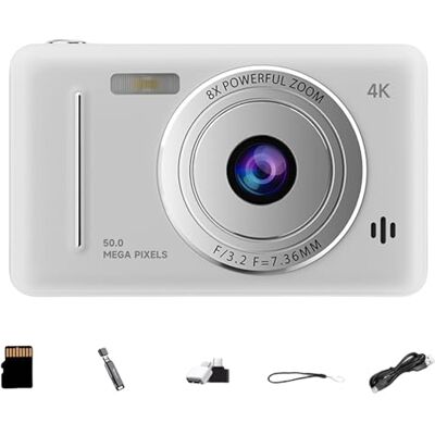 Introti Caméra numérique 4K HD rétro CCD Caméscope à double objectif Flash Enregistrement vidéo Introti Caméra numérique 4K HD rétro CCD Caméscope à double objectif Flash Enregistrement vidéo