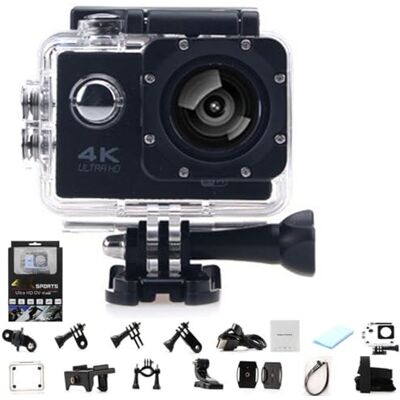 HOLVA Roamix Vision Caméra d'action 4K, caméscope WiFi ultra grand angle de 170° amélioré 2026, caméras vidéo de sport d'extérieur étanches pour les amateurs de photographie et de plongée (noir, sans HOLVA Roamix Vision Caméra d'action 4K, caméscope WiFi ultra grand angle de 170° amélioré 2026, caméras vidéo de sport d'extérieur étanches pour les amateurs de photographie et de plongée (noir, sans