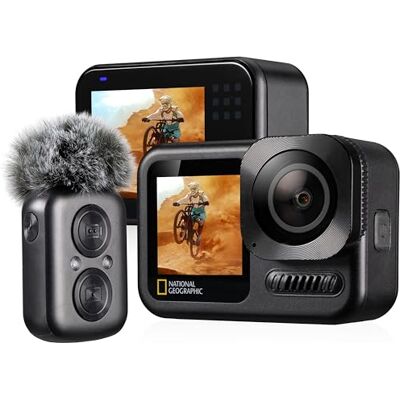 National Geographic Caméra d'action Wi-Fi 4K Ultra-HD 60fps Explorer 7 Action Cam National Geographic Caméra d'action Wi-Fi 4K Ultra-HD 60fps Explorer 7 Action Cam