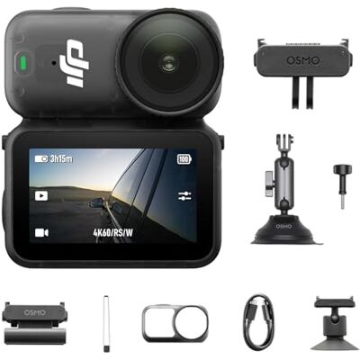 DJI OSMO Nano Car Kit (128G), petite caméra de vlogging 4K/60fps avec capteur 1/1,3", vidéo de champ de vision large de 143°, enregistrement de 200 minutes, transfert de contenu rapide, caméra POV DJI OSMO Nano Car Kit (128G), petite caméra de vlogging 4K/60fps avec capteur 1/1,3", vidéo de champ de vision large de 143°, enregistrement de 200 minutes, transfert de contenu rapide, caméra POV
