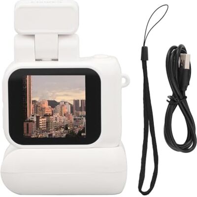 Generic Mini caméra avec écran HD 1080p rétro ultra compact avec flash et station d'accueil de batterie, petit caméscope étudiant Generic Mini caméra avec écran HD 1080p rétro ultra compact avec flash et station d'accueil de batterie, petit caméscope étudiant