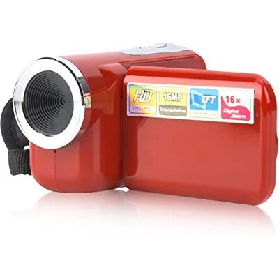 Bindpo Caméra vidéo numérique pour Enfants, caméscope d'enregistrement DV à Zoom numérique 1080P 16M 16X avec écran LCD TFT 2 Pouces pour la Prise de Vue Photographique(Rouge) Bindpo Caméra vidéo numérique pour Enfants, caméscope d'enregistrement DV à Zoom numérique 1080P 16M 16X avec écran LCD TFT 2 Pouces pour la Prise de Vue Photographique(Rouge)