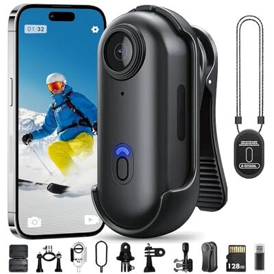 generic 4K PRO Caméra d'acquisition étanche, caméras pour actions d'aventures corporelles portables, HD, ultra grand angle de 120°, avec audio et vidéo, pour vlogging (noir Official Match) generic 4K PRO Caméra d'acquisition étanche, caméras pour actions d'aventures corporelles portables, HD, ultra grand angle de 120°, avec audio et vidéo, pour vlogging (noir Official Match)
