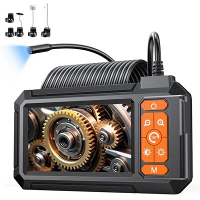 iWarmbase 4.3" Camera Endoscopique, 1080 HD Camera Inspection Canalisation avec 8 LED Réglables,IP67 Étanche Endoscope Caméra d'inspection Industrielle 16.5FT/5M, 2600mAh iWarmbase 4.3" Camera Endoscopique, 1080 HD Camera Inspection Canalisation avec 8 LED Réglables,IP67 Étanche Endoscope Caméra d'inspection Industrielle 16.5FT/5M, 2600mAh