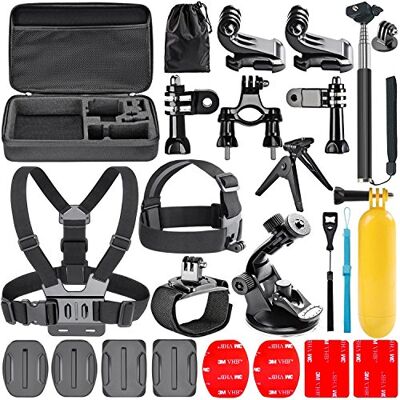 Navitech 18 in 1 Kit d'Accessoires pour Caméras d'Action pour le Meerveil T800 4K Action Camera Sport Camera Navitech 18 in 1 Kit d'Accessoires pour Caméras d'Action pour le Meerveil T800 4K Action Camera Sport Camera