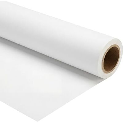 Walimex Pro Toile de fond photo en carton 1,35 x 10 m, blanc I Toile de fond pour un studio photo professionnel I Idéal pour la photographie de produits I Sans reflets, résistant et à rouler Walimex Pro Toile de fond photo en carton 1,35 x 10 m, blanc I Toile de fond pour un studio photo professionnel I Idéal pour la photographie de produits I Sans reflets, résistant et à rouler