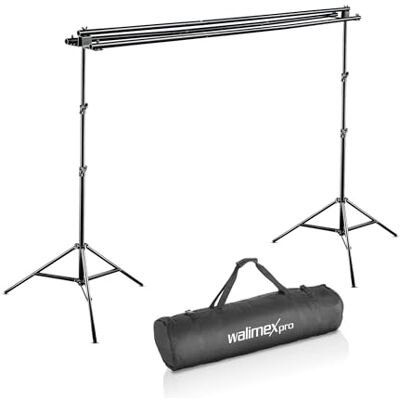 Walimex Pro Système de fond walimex par 3 + sac, 290 cm Walimex Pro Système de fond walimex par 3 + sac, 290 cm