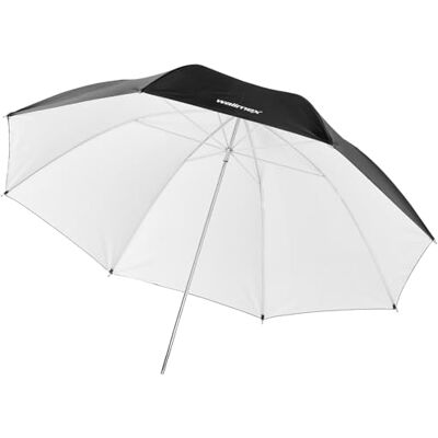 Walimex Pro Parapluie réflecteur (109 cm) Blanc/Noir Walimex Pro Parapluie réflecteur (109 cm) Blanc/Noir