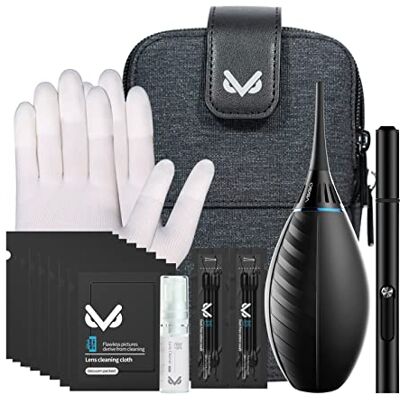 VSGO VS-A3E Kit de nettoyage professionnel pour appareil photo avec sac portable, stylo de nettoyage pour objectif et chiffon en coton compatible avec appareils photo reflex numériques Canon, Nikon, VSGO VS-A3E Kit de nettoyage professionnel pour appareil photo avec sac portable, stylo de nettoyage pour objectif et chiffon en coton compatible avec appareils photo reflex numériques Canon, Nikon,