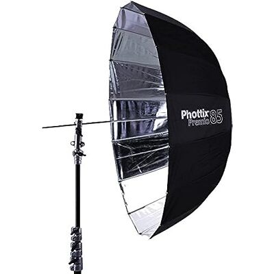 Phottix Premio PH85372 Parapluie réfléchissant Parabolique Intérieur argenté et extérieur noir 85 cm Phottix Premio PH85372 Parapluie réfléchissant Parabolique Intérieur argenté et extérieur noir 85 cm