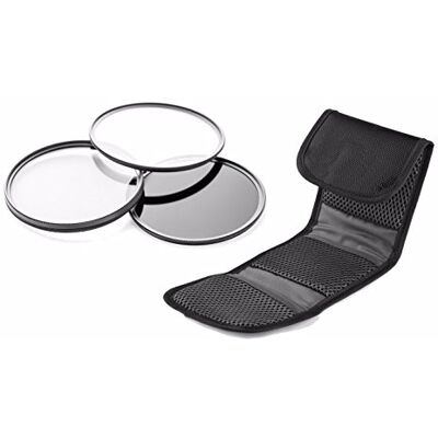 Digital Nc Sony FDR-AX53 Kit de 3 filtres d'objectif multicouches et multi-fils de haute qualité (55 mm) fabriqué par Optics + chiffon de nettoyage en microfibre Nw Direct. Digital Nc Sony FDR-AX53 Kit de 3 filtres d'objectif multicouches et multi-fils de haute qualité (55 mm) fabriqué par Optics + chiffon de nettoyage en microfibre Nw Direct.