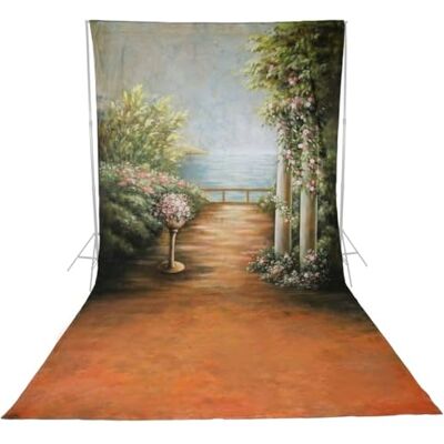 Walimex Pro Fond en tissu à motif ‘Romance’, 3x6 m Walimex Pro Fond en tissu à motif ‘Romance’, 3x6 m