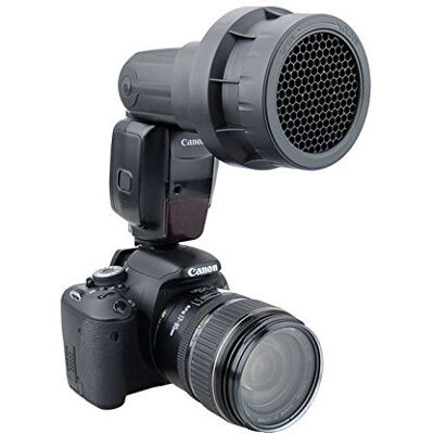 GODOX JJC Grid 3 en 1 Honeycomb Grid avant Canon 580 EX /580 EX II GODOX JJC Grid 3 en 1 Honeycomb Grid avant Canon 580 EX /580 EX II