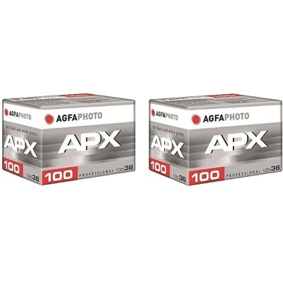 AgfaPhoto Pack 2 x Pellicule APX100 Professionnel 135-36 B&W - AgfaPhoto Pack 2 x Pellicule APX100 Professionnel 135-36 B&W -