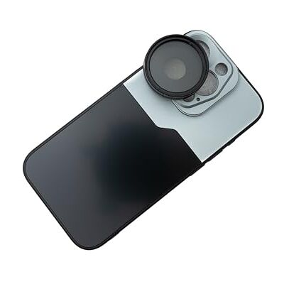 SYSTEM-S Filtre CPL Lentille polarisant circulaire 37 mm avec coque filetée pour iPhone 15 Pro SYSTEM-S Filtre CPL Lentille polarisant circulaire 37 mm avec coque filetée pour iPhone 15 Pro