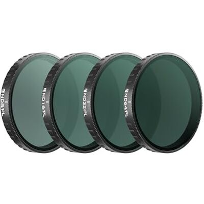 FREEWELL ND8/PL, ND16/PL, ND32/PL, ND64/PL Kit de filtres polarisants pour DJl Osmo Action 6 – Indispensable pour les prises de vue en lumière du jour et une meilleure clarté FREEWELL ND8/PL, ND16/PL, ND32/PL, ND64/PL Kit de filtres polarisants pour DJl Osmo Action 6 – Indispensable pour les prises de vue en lumière du jour et une meilleure clarté