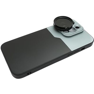 SYSTEM-S Filtre CPL Lentille polarisant circulaire 37 mm avec coque filetée pour iPhone 14 Pro Max SYSTEM-S Filtre CPL Lentille polarisant circulaire 37 mm avec coque filetée pour iPhone 14 Pro Max