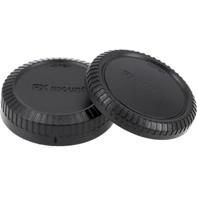 ayex Kit de couvercle de boîtier d'appareil photo et cache arrière d'objectif compatible avec Fujifilm X – Capuchons de protection pour appareil photo et objectif ayex Kit de couvercle de boîtier d'appareil photo et cache arrière d'objectif compatible avec Fujifilm X – Capuchons de protection pour appareil photo et objectif