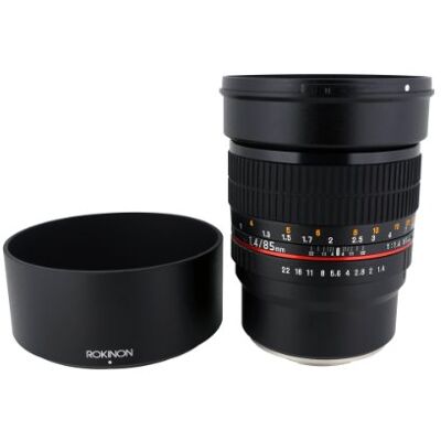 Rokinon 85M-E Objectif fixe 85 mm F1.4 pour Sony, E-Mount et autres appareils photo Noir Rokinon 85M-E Objectif fixe 85 mm F1.4 pour Sony, E-Mount et autres appareils photo Noir