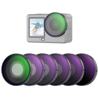 NEEWER CPL + ND Kit de Filtres Compatible Uniquement avec DJI Osmo Action 6,Filtre Polarisant Circulaire Réglable ND8/16/32/64/256,Polariseur Objectif à Visser,Multicouche,pour Caméra d'Action,FL-B109 NEEWER CPL + ND Kit de Filtres Compatible Uniquement avec DJI Osmo Action 6,Filtre Polarisant Circulaire Réglable ND8/16/32/64/256,Polariseur Objectif à Visser,Multicouche,pour Caméra d'Action,FL-B109