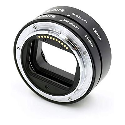 ayex MK-Z-AF Lot de 2 bagues intermédiaires macro automatiques compatibles avec les appareils photo Nikon Z à baïonnette tels que Z6 Z7 Z50 11 mm et 18 mm ayex MK-Z-AF Lot de 2 bagues intermédiaires macro automatiques compatibles avec les appareils photo Nikon Z à baïonnette tels que Z6 Z7 Z50 11 mm et 18 mm