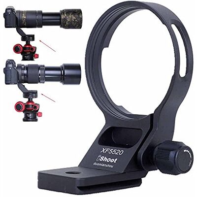 iShoot Bague de montage pour trépied compatible avec Fujifilm XF 55-200 mm f/3.5-4.8 R LM OIS & Fuji XF 70-300 f/4-5.6 R LM OIS WR, support d'objectif avec plaque à dégagement rapide Arca-Swiss Fit iShoot Bague de montage pour trépied compatible avec Fujifilm XF 55-200 mm f/3.5-4.8 R LM OIS & Fuji XF 70-300 f/4-5.6 R LM OIS WR, support d'objectif avec plaque à dégagement rapide Arca-Swiss Fit