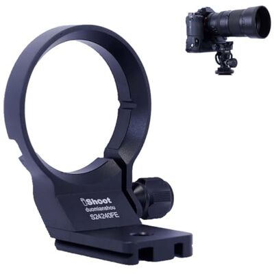 iShoot Bague de montage pour trépied compatible avec Sony FE 100 mm F2.8 Macro GM, 100 mm F2.8 STF GM OSS, 24-240 mm F3.5-6.3 OSS, 24-105 mm F4 G OSS, 24-70 mm F2.8 GM/F4 ZA OSS ; 24 mm F1.4 GM, 16 70 mm F4 iShoot Bague de montage pour trépied compatible avec Sony FE 100 mm F2.8 Macro GM, 100 mm F2.8 STF GM OSS, 24-240 mm F3.5-6.3 OSS, 24-105 mm F4 G OSS, 24-70 mm F2.8 GM/F4 ZA OSS ; 24 mm F1.4 GM, 16 70 mm F4