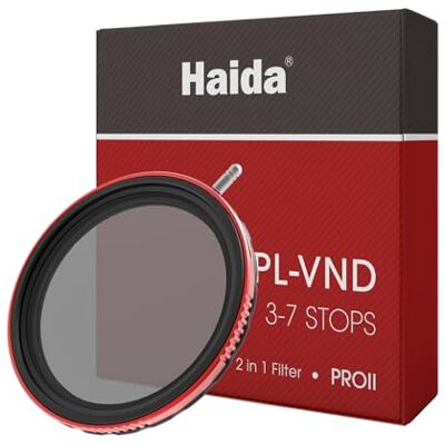 Haida Filtre CPL 2 en 1 + VND pour Camera Pro II Polariseur circulaire multicouche + Filtre d'objectif d'appareil photo SLR à densité neutre variable Filtre étanche résistant aux rayures Haida Filtre CPL 2 en 1 + VND pour Camera Pro II Polariseur circulaire multicouche + Filtre d'objectif d'appareil photo SLR à densité neutre variable Filtre étanche résistant aux rayures