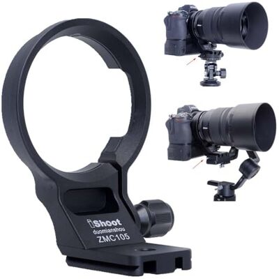 iShoot Bague de fixation pour trépied compatible avec Nikon Z MC 105 mm F2.8 VR S, Z 35 mm F1.2 S, Z 85 mm F1.2 S, Z 135 mm F1.8 S Plena, support de support inférieur Arca-Swiss Fit Quick Release iShoot Bague de fixation pour trépied compatible avec Nikon Z MC 105 mm F2.8 VR S, Z 35 mm F1.2 S, Z 85 mm F1.2 S, Z 135 mm F1.8 S Plena, support de support inférieur Arca-Swiss Fit Quick Release