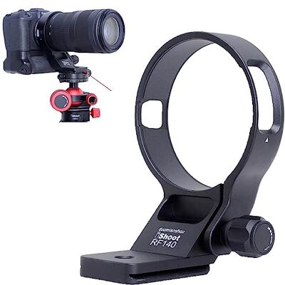 iShoot Bague de montage en métal pour trépied compatible avec Canon RF 100-400 mm f/5.6-8 IS USM, support de support d'objectif inférieur Arca-Swiss Fit plaque à dégagement rapide rainure en queue d'aronde iShoot Bague de montage en métal pour trépied compatible avec Canon RF 100-400 mm f/5.6-8 IS USM, support de support d'objectif inférieur Arca-Swiss Fit plaque à dégagement rapide rainure en queue d'aronde