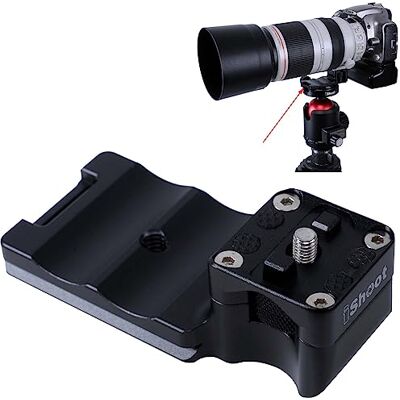 iShoot Bague de fixation pour trépied compatible avec Canon EF 100-400 mm f/4.5-5.6L is II USM, plaque de dégagement rapide inférieure pour pince à tête de trépied Arca-Swiss Fit iShoot Bague de fixation pour trépied compatible avec Canon EF 100-400 mm f/4.5-5.6L is II USM, plaque de dégagement rapide inférieure pour pince à tête de trépied Arca-Swiss Fit