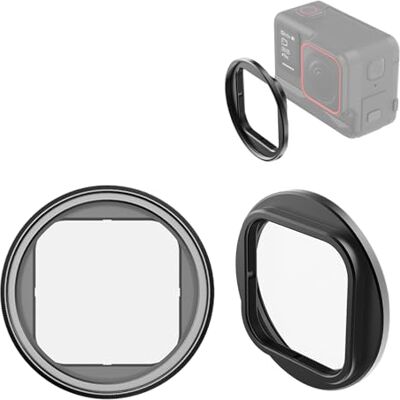 PULUZ Cadre de protection d'objectif en métal pour Insta360 Ace Pro, porte-filtre pour filtres ronds d'extension ND/CPL 49 mm PULUZ Cadre de protection d'objectif en métal pour Insta360 Ace Pro, porte-filtre pour filtres ronds d'extension ND/CPL 49 mm