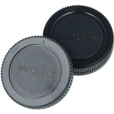 vhbw Kit de bouchons d'objectif compatibles avec Olympus M.Zuiko 12 mm, 14-150 mm, 14-42 mm, 17 mm Appareil photo – Couvercle arrière et boîtier Noir vhbw Kit de bouchons d'objectif compatibles avec Olympus M.Zuiko 12 mm, 14-150 mm, 14-42 mm, 17 mm Appareil photo – Couvercle arrière et boîtier Noir