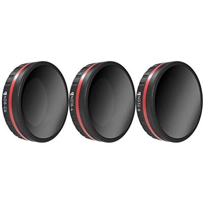FREEWELL Lot de 3 filtres ND pour objectif d'appareil photo paysage dégradé – Série 4K – ND8-GR, ND16-4, ND32-8 compatibles avec les caméras d'action Osmo FREEWELL Lot de 3 filtres ND pour objectif d'appareil photo paysage dégradé – Série 4K – ND8-GR, ND16-4, ND32-8 compatibles avec les caméras d'action Osmo