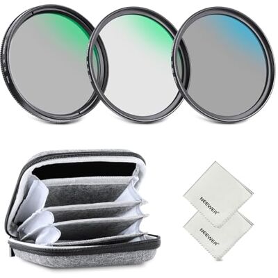 NEEWER Kit de filtres d'objectif ND 67 mm avec étui de rangement, chiffon de nettoyage, verre optique UV CPL ND4, cadre en alliage d'aluminium, filtre polarisant circulaire, kit de filtres gris pour NEEWER Kit de filtres d'objectif ND 67 mm avec étui de rangement, chiffon de nettoyage, verre optique UV CPL ND4, cadre en alliage d'aluminium, filtre polarisant circulaire, kit de filtres gris pour